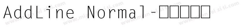 AddLine Normal字体转换